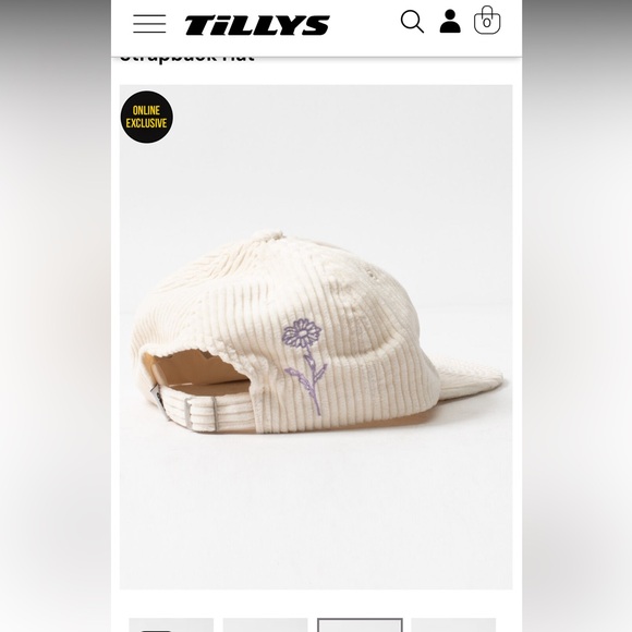 Obey Strap back corduroy hat - Picture 4 of 4